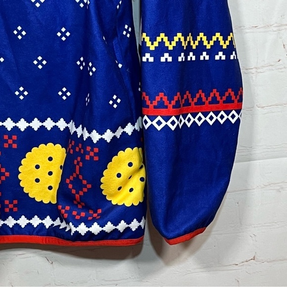 Tipsy Elves Ritz 1/4 Snap Sweater Fleece Pullover Mens Size Large Blue NWT - Picture 7 of 14